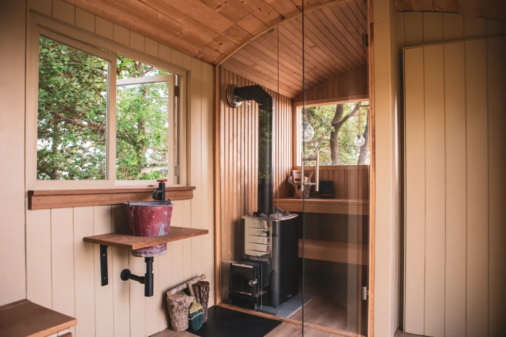Glamping Le Palare Montone, sauna
